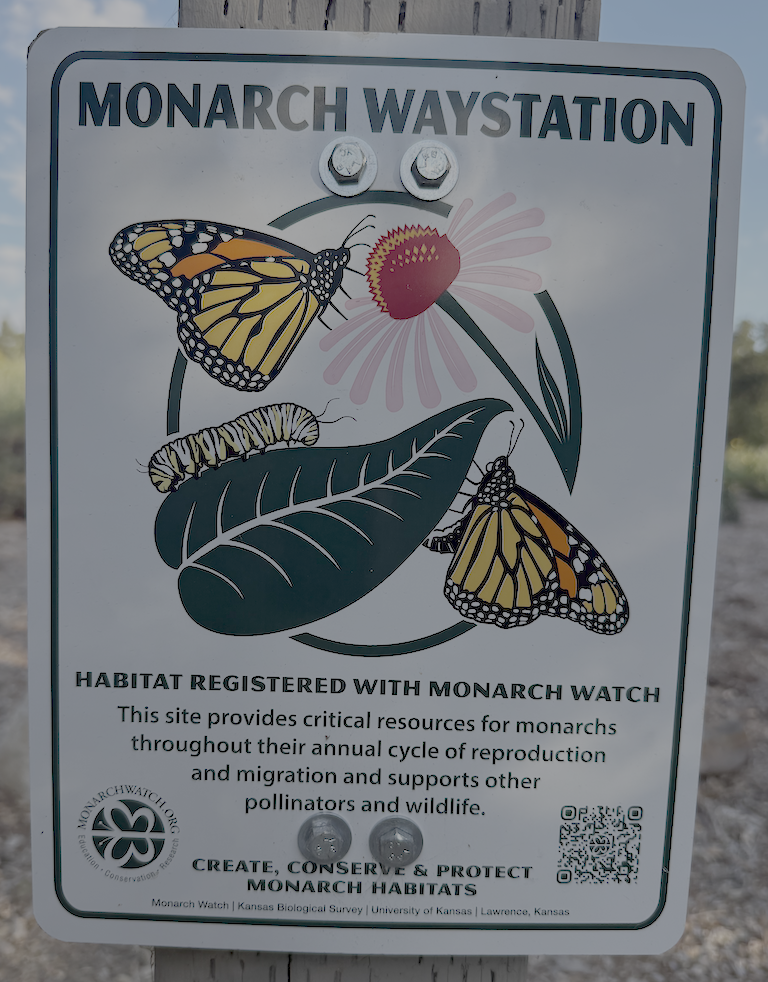 Monarch Waystation Sign